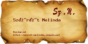 Szórát Melinda névjegykártya